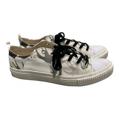 Pre-owned Mcq By Alexander Mcqueen Cloth Low Trainers In White