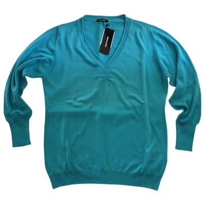 Pre-owned Elena Miro' Jumper In Turquoise