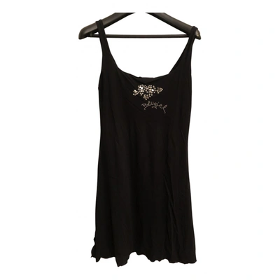 Pre-owned Blugirl Folies Glitter Mid-length Dress In Black