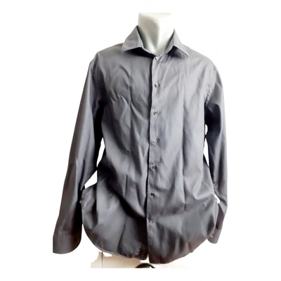 Pre-owned Armani Collezioni Shirt In Grey