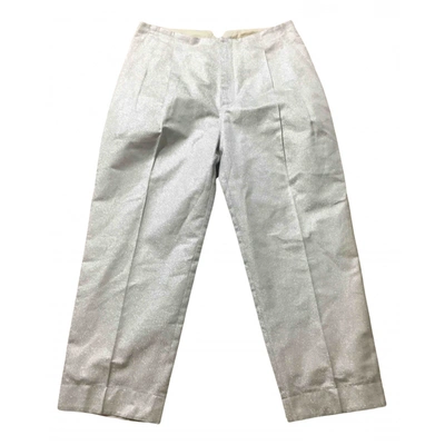Pre-owned Hache Trousers In Silver