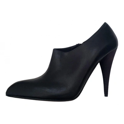 Pre-owned Kurt Geiger Leather Ankle Boots In Black