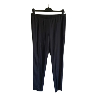Pre-owned Emporio Armani Straight Pants In Black