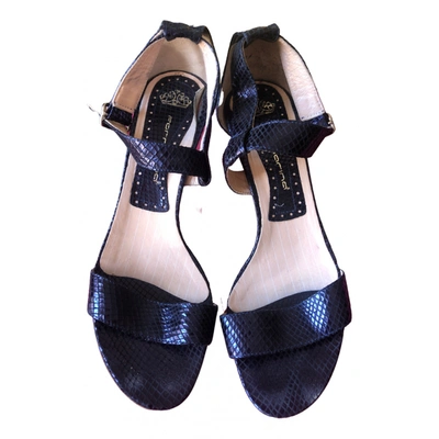 Pre-owned Fornarina Leather Sandal In Blue