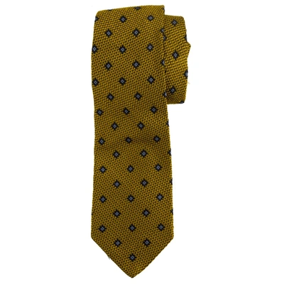 Pre-owned Les Copains Silk Tie In Gold