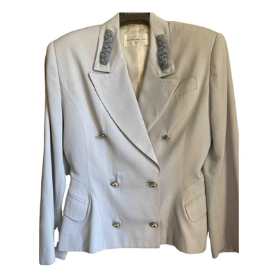 Pre-owned Barbara Bui Silk Short Vest In Grey