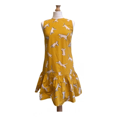 Pre-owned Markus Lupfer Mini Dress In Yellow