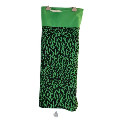 Pre-owned Wolford Mid-length Dress In Green