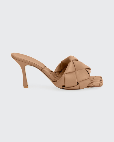 Bottega Veneta The Lido Sandals In Milk White