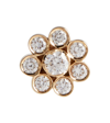 Sophie Bille Brahe Bellis Single 18kt Yellow Gold Earring With Diamonds In Diamond/gold