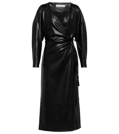 Proenza Schouler Faux Leather Midi Dress In Black