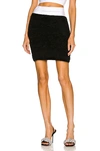 ALEXANDER WANG LOGO ELASTIC MINI SKIRT,AWAN-WQ87