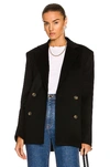 Loulou Studio Black Loro Piana Edition Viuva Blazer In Black