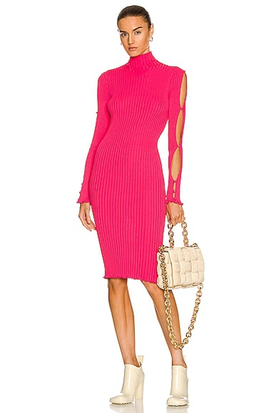 BOTTEGA VENETA RIB KNIT DRESS,BOTT-WD38