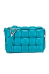 Bottega Veneta Padded Cassette Crossbody Bag In Blue