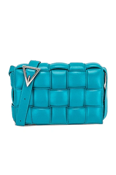 Bottega Veneta Padded Cassette Crossbody Bag In Blue