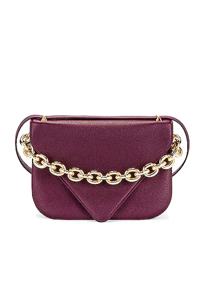 Bottega Veneta Envelope Bag In Mystic & Gold