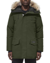 Canada Goose Men's Langford Arctic-tech Parka Jacket With Fur Hood In Military