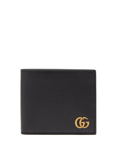 Gucci Gg Marmont Leather Bi-fold Wallet In Black