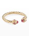 David Yurman 2.5mm Renaissance Ring With Rubies In 18k Gold In Ruby