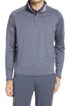 Peter Millar Stealth Performance Quarter-zip Pullover In Steel