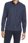 Billy Reid Tuscumbia Standard Fit Flannel Button-down Shirt In Navy
