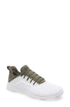 Apl Athletic Propulsion Labs Techloom Tracer Knit Training Shoe In White/ Green
