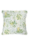 Matouk Pomegranate Quilted Euro Pillow Sham In Citrus
