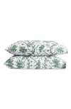 Matouk San Cristobal Set Of 2 500 Thread Count Cotton Pillowcases In Green