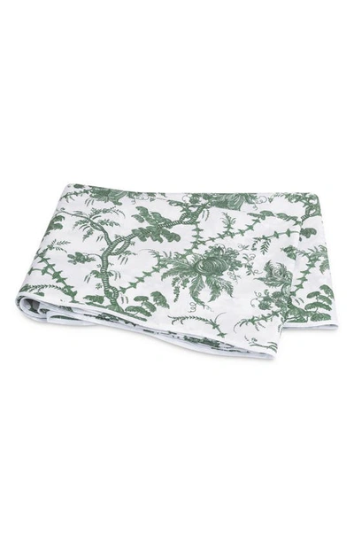 Matouk San Cristobal 500 Thread Count Cotton Flat Sheet In Green