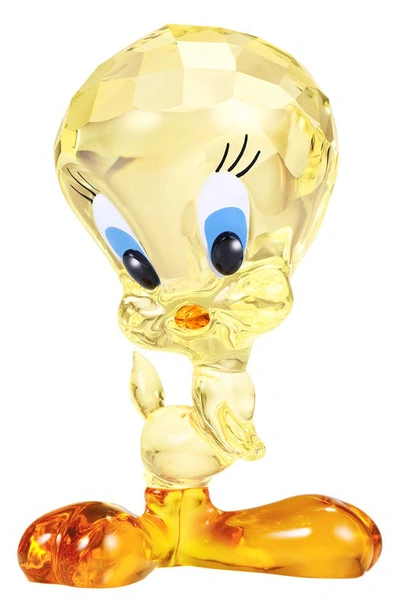 Swarovski X Looney Tunes(r) Tweety Bird Figurine In Yellow