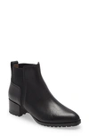 Madewell Kathleen Lug Sole Block Heel Chelsea Boot In True Black