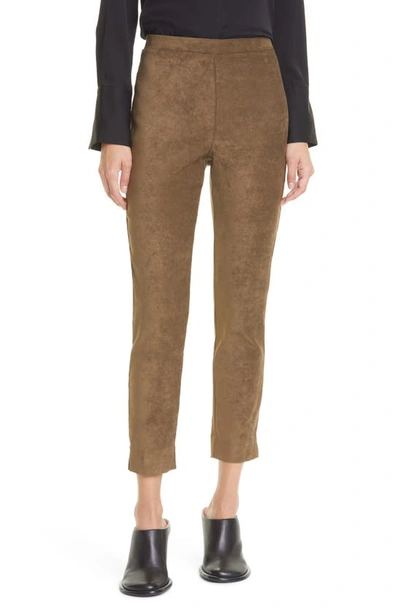 Kobi Halperin Lori Faux Suede Pants In Military Green