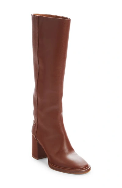 Chloé Edith Pull-on Boot In Brunet Brown