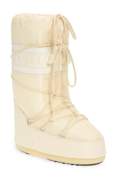 Moon Boot Water Repellent Nylon Boot In Cream