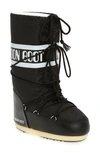 Moon Boot Classic Nylon Waterproof Snow Boots In Black