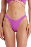 Bound By Bond-eye The Scene Rib Bikini Bottoms In Ultra Violet