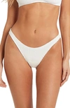 Bound By Bond-eye The Scene Rib Bikini Bottoms In Optic White