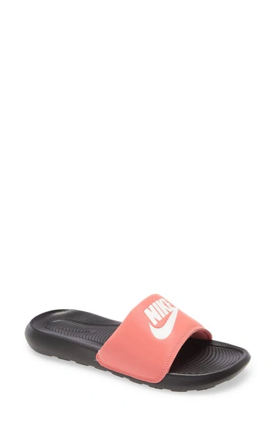 Nike Victori One Women's Slides In Pink Salt,black,white