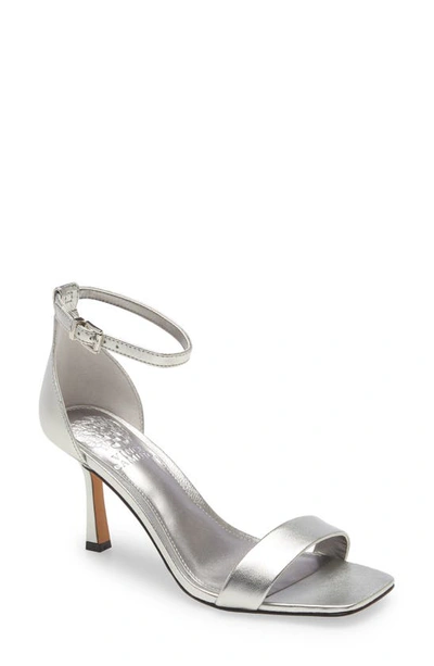 Vince Camuto Enella Ankle Strap Sandal In Pewter
