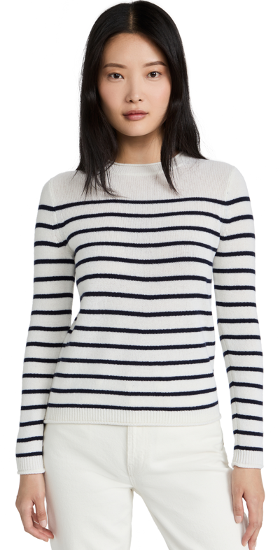 Alex Mill Sun Sweater In Maritime Stripe In Ivory/navy