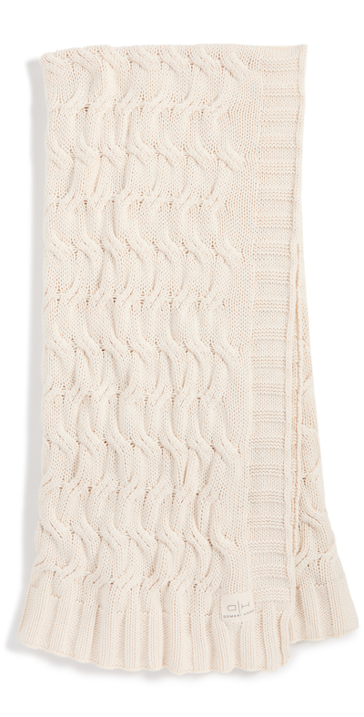 Shopbop Home Shopbop @home Domani Home Cable Knit Throw In Cream