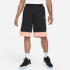 Nike Dri-fit Icon Men's Basketball Shorts In Black,crimson Bliss,sail