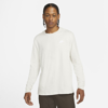 Nike Sportswear Men's Long-sleeve T-shirt In Light Bone,white