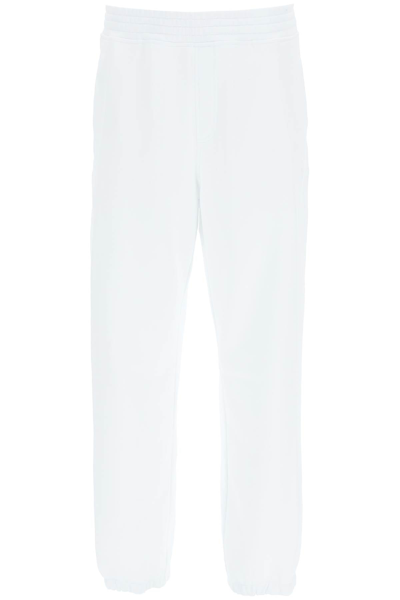 Neil Barrett Bolt Logo Baggy Sweatpants In White