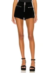 Superdown Ava Velvet Short In Black