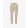 7 For All Mankind Mens Beige Slimmy Tapered Luxe Performance Plus Slim-fit Tapered Jeans 30 In Beige