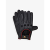 Dents Silverstone Touchscreen Leather Driving Gloves In Black