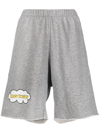 Natasha Zinko Logo-print Track Shorts In Grau