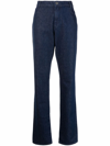 Raf Simons High-rise Straight-leg Jeans In Blau